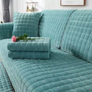 Axyaa Winter Flannel Sofa Cover: Thick, Soft Plush, Non-Slip, Protective Seat Cushion
