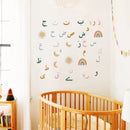 Axyaa Rainbow Arabic Alphabet Islamic Nursery Wall Stickers - Muslim Vinyl Decals