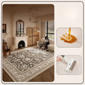 Axyaa Soft Carpet Large Area Rug, Retro Style Living Room Décor, Washable & Anti-slip