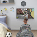 Axyaa Glow Gaming Blanket - Game Controller Throw Gift - Luminous & Fun Blanket