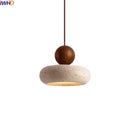 Axyaa Yellow Travertine LED Pendant Lights for Modern Living Spaces