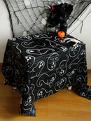 Halloween Ghost Table Runner Cobweb Tablecloth by Axyaa