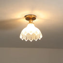 Axyaa Green Glass Indoor LED Ceiling Lamp - Modern Lighting Fixtures