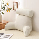 Axyaa Reading Pillow with Removable Linen Cover & Neck Roll for Unmatched Support