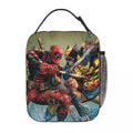 Axyaa Deadpool & Wolverine Insulated Lunch Bag - Portable Thermal Cooler