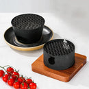 Axya Japanese Cast Iron Steak Plate with Abalone Stove
