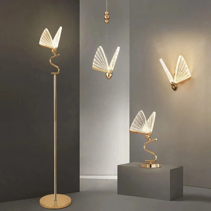 Axyaa Butterfly LED Pendant: Modern Luxury Designer Deco Lighting