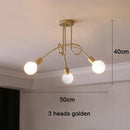 Axyaa Gold-Plated Branch Chandelier for Home, Hotel, and Restaurant Lighting