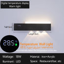 Axyaa Smart Indoor Wall Light with Digital Time Display for Home Decor