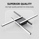Axyaa Modern Black LED Ceiling Light 50cm Aluminum Decorative Lamps Bedroom Living Room