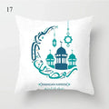 Axyaa Cloud Moon Star Pattern Pillowcase White Grey Letters Printed Home Decor