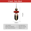 Axyaa Nordic Stained Glass LED Chandeliers for Home & Restaurant Decor