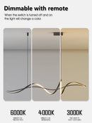 Axyaa Minimalist Nordic Style Chandelier for Dining Room and Bar