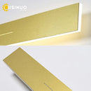 Axyaa LED Acrylic Wall Sconce Mirror Lighting - Gold Black Metal Fixture