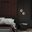 Axyaa Nordic Gold Crystal Pendant Light - Modern Luxury LED Hanging Lamp for Home