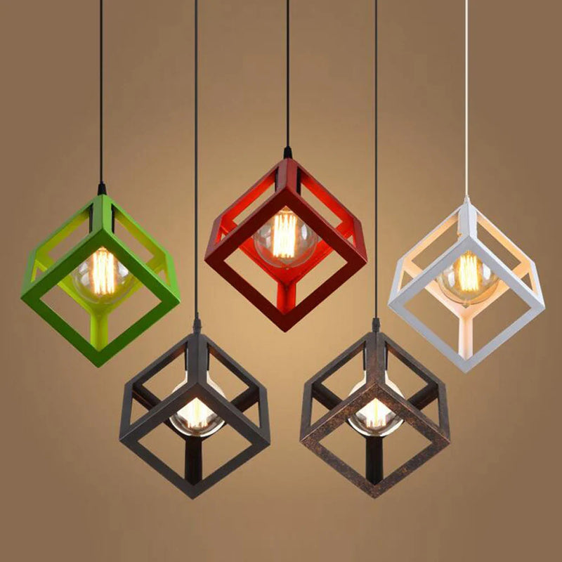 Axyaa Retro Iron Pendant Light for Dining Room Kitchen Bedroom Bar