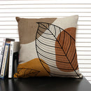 Axyaa Tropical Leaves Grey Plant Pillow Case 45X45CM Home Decor