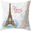 Axyaa French Landscape Pillowcase: Custom European-style Cushion Cover for Home Decor