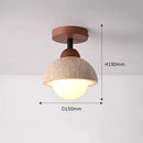 Axyaa Natural Stone Lamps: Modern LED Ceiling Lights for Wabi Sabi Decor