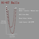 Axyaa Dimmable Pearl Necklace Chandelier Pendant Lights for Living Room