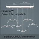 Axyaa Nordic Seagull Chandelier: Resin Brokis Night Birds Pendant Lamp