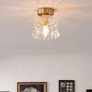 Axyaa Nordic Luxury LED Ceiling Light Copper Glass Luminaire