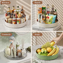 Axyaa 360° Spice Rack & Bathroom Cosmetic Tray - Kitchen Bedroom Storage Solution