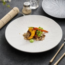 Axyaa Matte Ceramic Round Plate Set for Dining and Entertaining