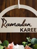 Axyaa Ramadan Festival Wooden Doorplate Wreath Hanging Ornaments