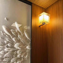 Axyaa Bauhaus Glass Wall Lamp for Coffee Shop, Hotel, Bedroom - High-End Bedside Lighting