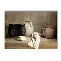 Axyaa Neutral Rose Fruit Botanical Posters Canvas Wall Art Print - Farmhouse Kitchen Decor