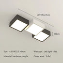 Axyaa Square LED Ceiling Lamp for Aisle, Bedroom, Study, Balcony - Modern Black White Lighting