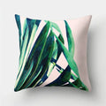 Axyaa Tropical Plant Green Leaves Cactus Pillowcase Living Room Sofa Cushion Cover