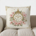 Axyaa Snowman Roses Floral Pattern Pillow Cover - Sofa Bedroom Car Décor