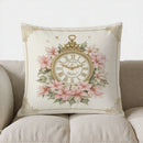 Axyaa Snowman Roses Floral Pattern Pillow Cover - Sofa Bedroom Car Décor
