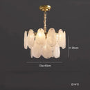 Axyaa Nordic White Cloud Glass LED Pendant Light Chandelier