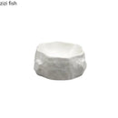 Axya Stump-Shaped Ceramic Dinner Plate - Creative Tableware for Restaurants & Home