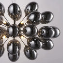 Axyaa Grey Glass Bubble Chandelier Pendant Light