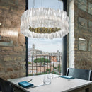 Axya Contemporary Chandelier: Minimalist Italian Design for Living Room, Bedroom, and Study