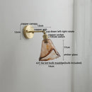 Axyaa Glass Copper LED Wall Lamp with Knob Switch for Modern Home Decor