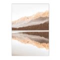 Axyaa Sunset Lake Canvas Wall Art - Nordic Scenery Print for Home Decor
