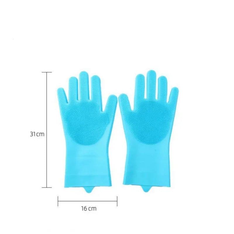 Axyaa Silicone Pet Hair Removal Massage Gloves