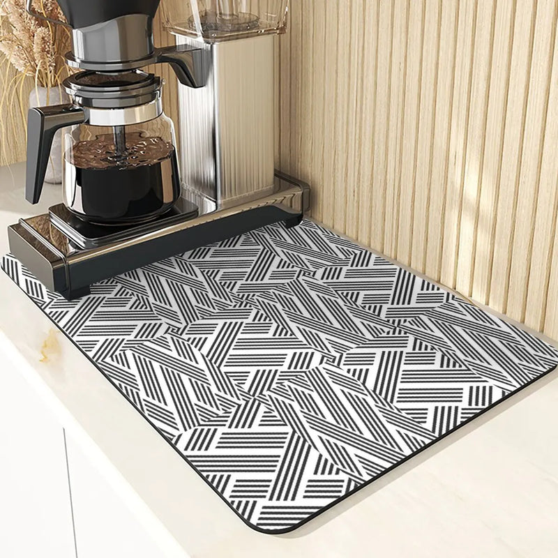 Axyaa Lattice Pattern Diatomaceous Earth Table Mat Set
