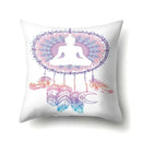 Axyaa Cartoon Eye Pattern Plush Cushion Cover 45x45cm Buddha Head Pillow Cover