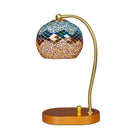 Axyaa Mosaic Glass Table Lamp Night Light Glass Bedside Lamparas Bed Light
