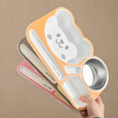 Axyaa Kids Cartoon Dinner Set - Plate, Bowl, & Salad Plate - Reusable & Fun