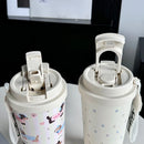 Axyaa Thermal Water Bottle with Filter Straw - Stainless Steel Tumbler Cup