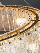 Axyaa Modern Luxury Crystal Chandelier Pendant Light Fixture