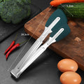 Axyaa Stainless Steel Silicone Tongs - Non-Stick Anti-slip BBQ Grilling Utensil Clamp