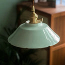 Axyaa Green Ceramic Pendant Light LED Vintage Hanglamp LED Bulb Included